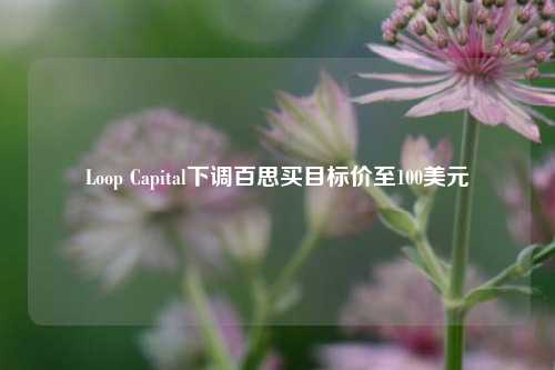 Loop Capital下调百思买目标价至100美元