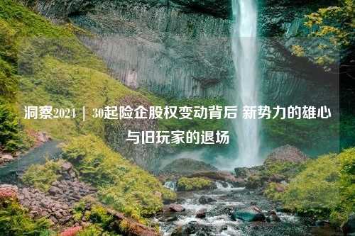 洞察2024 | 30起险企股权变动背后 新势力的雄心与旧玩家的退场