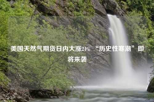 美国天然气期货日内大涨24% “历史性寒潮”即将来袭