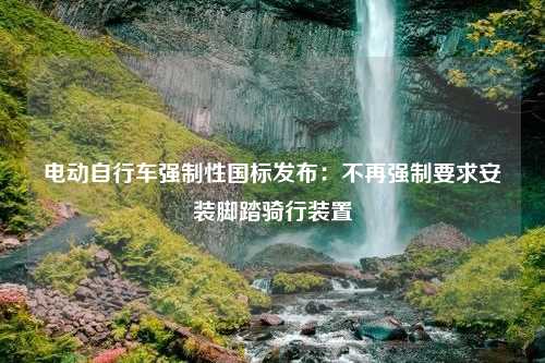 电动自行车强制性国标发布：不再强制要求安装脚踏骑行装置