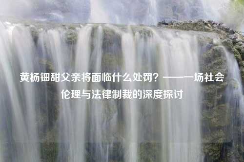 黄杨钿甜父亲将面临什么处罚？——一场社会伦理与法律制裁的深度探讨